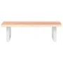 Estante de lavabo de pared de acero y madera maciza de roble de , Tocadores de baño - Ref: Foro24-3302560, Precio: 72,35 €, D...