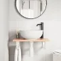 Estante de lavabo de pared de acero y madera maciza de roble by , bathroom vanities - Ref: Foro24-3302562, Price: 71,92 €, Di...