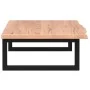 Estante de lavabo de pared de acero y madera maciza de roble de , Tocadores de baño - Ref: Foro24-3302569, Precio: 89,60 €, D...