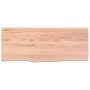 Estante de lavabo de pared de acero y madera maciza de roble de , Tocadores de baño - Ref: Foro24-3302569, Precio: 89,60 €, D...