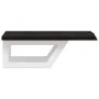 Estante de lavabo de pared de acero y madera maciza de roble de , Tocadores de baño - Ref: Foro24-3302574, Precio: 58,55 €, D...