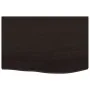 Estante de lavabo de pared de acero y madera maciza de roble de , Tocadores de baño - Ref: Foro24-3302581, Precio: 67,87 €, D...