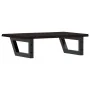 Estante de lavabo de pared de acero y madera maciza de roble de , Tocadores de baño - Ref: Foro24-3302583, Precio: 70,23 €, D...