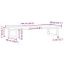 Estante de lavabo de pared de acero y madera maciza de roble von , Badezimmerwaschtische - Ref: Foro24-3302588, Preis: 70,42 ...