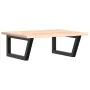 Estante de lavabo de pared de acero y madera maciza de roble de , Tocadores de baño - Ref: Foro24-3302595, Precio: 77,73 €, D...