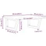 Estante de lavabo de pared de acero y madera maciza de roble von , Badezimmerwaschtische - Ref: Foro24-3302607, Preis: 88,66 ...
