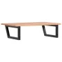 Estante de lavabo de pared de acero y madera maciza de roble de , Tocadores de baño - Ref: Foro24-3302611, Precio: 97,43 €, D...