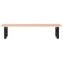 Estante de lavabo de pared de acero y madera maciza de roble von , Badezimmerwaschtische - Ref: Foro24-3302613, Preis: 112,88...