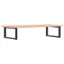 Estante de lavabo de pared de acero y madera maciza de roble von , Badezimmerwaschtische - Ref: Foro24-3302613, Preis: 112,88...
