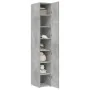 Aparador de madera de ingeniería gris hormigón 30x42,5x185 cm by , Sideboards - Ref: Foro24-3281395, Price: 139,59 €, Discoun...