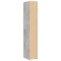 Aparador de madera de ingeniería gris hormigón 30x42,5x185 cm by , Sideboards - Ref: Foro24-3281395, Price: 139,59 €, Discoun...