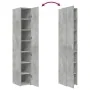 Aparador de madera de ingeniería gris hormigón 30x42,5x185 cm by , Sideboards - Ref: Foro24-3281395, Price: 139,59 €, Discoun...