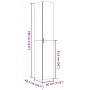 Aparador de madera de ingeniería gris hormigón 30x42,5x185 cm by , Sideboards - Ref: Foro24-3281395, Price: 139,59 €, Discoun...