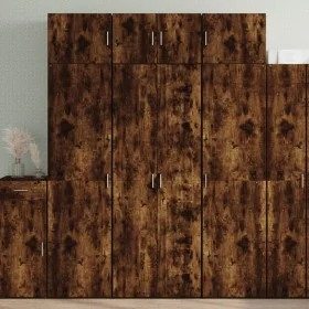 Aparador alto madera de ingeniería roble ahumado 70x42,5x185 cm von , Sideboards - Ref: Foro24-3281424, Preis: 175,32 €, Raba...
