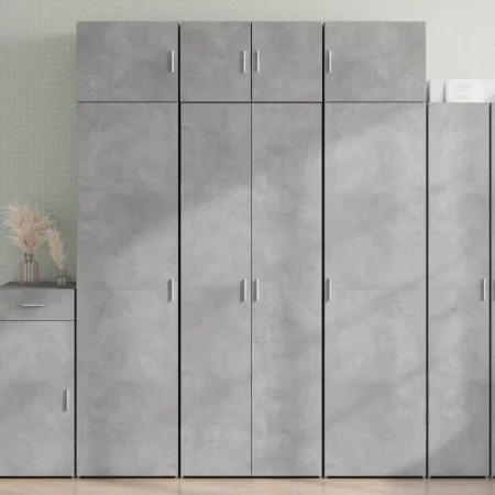Aparador alto madera de ingeniería gris hormigón 70x42,5x185 cm von , Sideboards - Ref: Foro24-3281430, Preis: 191,17 €, Raba...