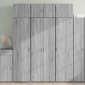 Aparador alto madera de ingeniería gris Sonoma 70x42,5x185 cm by , Sideboards - Ref: Foro24-3281432, Price: 204,65 €, Discoun...