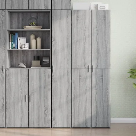 Aparador de madera de ingeniería gris Sonoma 30x42,5x185 cm de , Aparadores - Ref: Foro24-3281397, Precio: 135,54 €, Descuent...