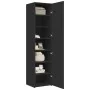 Aparador de madera de ingeniería negro 45x42,5x185 cm von , Sideboards - Ref: Foro24-3281407, Preis: 185,09 €, Rabatt: %