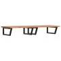 Estante de lavabo de pared de acero y madera maciza de haya von , Badezimmerwaschtische - Ref: Foro24-3302459, Preis: 189,55 ...