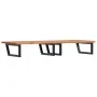 Estante de lavabo de pared de acero y madera maciza de haya von , Badezimmerwaschtische - Ref: Foro24-3302459, Preis: 189,55 ...