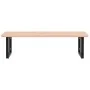 Estante de lavabo de pared de acero y madera maciza de haya de , Tocadores de baño - Ref: Foro24-3302517, Precio: 124,87 €, D...