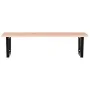 Estante de lavabo de pared de acero y madera maciza de roble von , Badezimmerwaschtische - Ref: Foro24-3302651, Preis: 98,89 ...