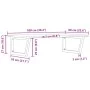 Estante de lavabo de pared de acero y madera maciza de roble von , Badezimmerwaschtische - Ref: Foro24-3302651, Preis: 98,89 ...