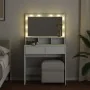 Tocador con luces LED blanco 80x41x134,5 cm by , Bedroom Dressers - Ref: Foro24-848185, Price: 167,57 €, Discount: %