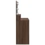 Tocador con luces LED marrón roble 80x41x134,5 cm von , Schlafzimmerkommoden - Ref: Foro24-848191, Preis: 140,15 €, Rabatt: %