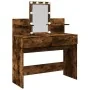 Tocador con luces LED color roble ahumado 100x40x130 cm by , Bedroom Dressers - Ref: Foro24-848203, Price: 132,94 €, Discount: %