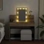 Tocador con LED color roble Sonoma 100x40x130 cm by , Bedroom Dressers - Ref: Foro24-848201, Price: 150,75 €, Discount: %