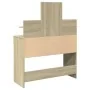 Tocador con LED color roble Sonoma 100x40x130 cm by , Bedroom Dressers - Ref: Foro24-848201, Price: 150,75 €, Discount: %