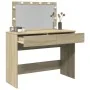 Tocador con luces LED color roble Sonoma 100x40x120 cm by , Bedroom Dressers - Ref: Foro24-848208, Price: 145,36 €, Discount: %