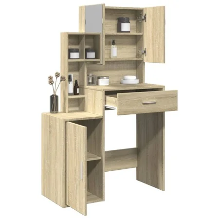 Tocador con mueble roble Sonoma 80x35x132 cm von , Schlafzimmerkommoden - Ref: Foro24-848236, Preis: 143,97 €, Rabatt: %