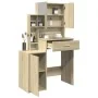Tocador con mueble roble Sonoma 80x35x132 cm von , Schlafzimmerkommoden - Ref: Foro24-848236, Preis: 143,97 €, Rabatt: %