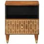 Mesita de noche de madera maciza de mango 40x33x46 cm de , Mesitas de noche - Ref: Foro24-358290, Precio: 53,65 €, Descuento: %