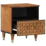 Mesita de noche de madera maciza de mango 40x33x46 cm de , Mesitas de noche - Ref: Foro24-358290, Precio: 53,65 €, Descuento: %