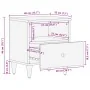 Mesita de noche de madera maciza de mango 40x33x46 cm de , Mesitas de noche - Ref: Foro24-358290, Precio: 53,65 €, Descuento: %