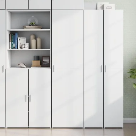 Aparador de madera de ingeniería blanco 50x42,5x185 cm by , Sideboards - Ref: Foro24-3281413, Price: 181,21 €, Discount: %