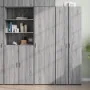 Aparador de madera de ingeniería gris Sonoma 50x42,5x185 cm by , Sideboards - Ref: Foro24-3281418, Price: 160,60 €, Discount: %