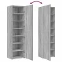 Aparador de madera de ingeniería gris Sonoma 50x42,5x185 cm by , Sideboards - Ref: Foro24-3281418, Price: 160,60 €, Discount: %