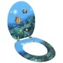 Asiento de inodoro con tapa MDF diseño de fondo submarino by , Toilet and bidet seats - Ref: Foro24-146909, Price: 42,46 €, D...
