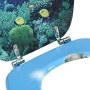 Asiento de inodoro con tapa MDF diseño de fondo submarino by , Toilet and bidet seats - Ref: Foro24-146909, Price: 42,46 €, D...