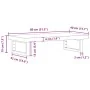 Estante de lavabo de pared acero y madera maciza de acacia by , bathroom vanities - Ref: Foro24-3302693, Price: 90,97 €, Disc...