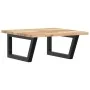 Estante de lavabo de pared acero y madera maciza de acacia de , Tocadores de baño - Ref: Foro24-3302763, Precio: 69,38 €, Des...