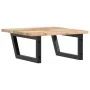 Estante de lavabo de pared acero y madera maciza de acacia de , Tocadores de baño - Ref: Foro24-3302763, Precio: 69,38 €, Des...