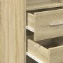 Aparador de madera de ingeniería roble Sonoma 30x42,5x185 cm de , Aparadores - Ref: Foro24-846238, Precio: 91,61 €, Descuento: %