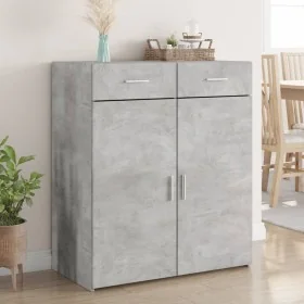 Aparador de madera contrachapada gris hormigón 80x42,5x93 cm by , Sideboards - Ref: Foro24-3281472, Price: 143,03 €, Discount: %