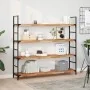 Estante flotante 2 uds madera acacia acabado aceite 140x30x4 cm by , Shelves and shelves - Ref: Foro24-3279624, Price: 162,41...