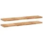 Estante flotante 2 uds madera acacia acabado aceite 140x30x4 cm by , Shelves and shelves - Ref: Foro24-3279624, Price: 162,41...